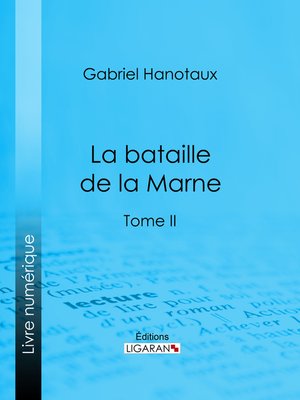 cover image of La Bataille de la Marne
